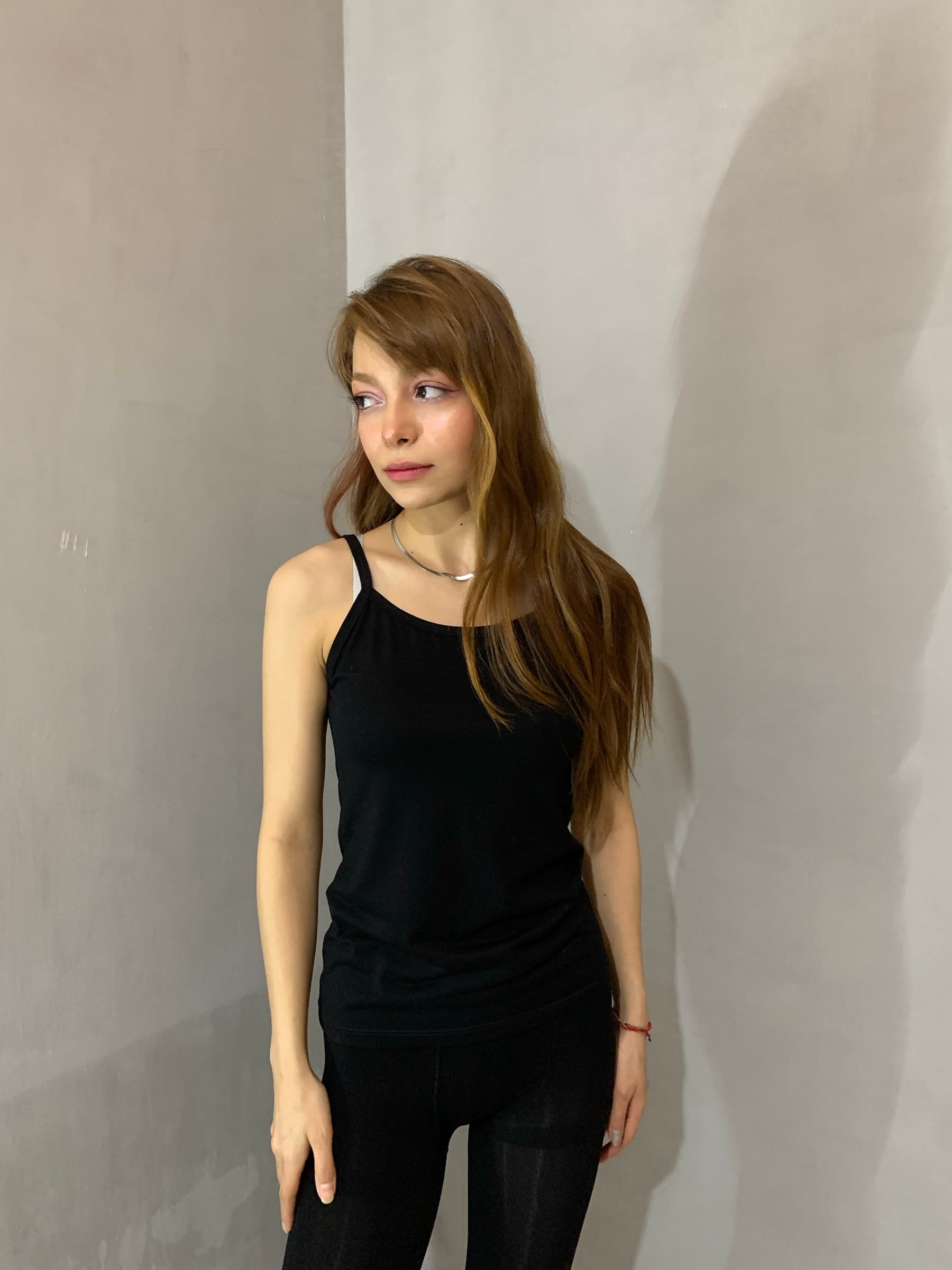Mobina, Full-body polaroid. Current appearance. Minimal makeup. No retouching., AG Models